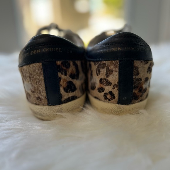 💫Size 40 Leopard Print Superstars GUC - Picture 2 of 8